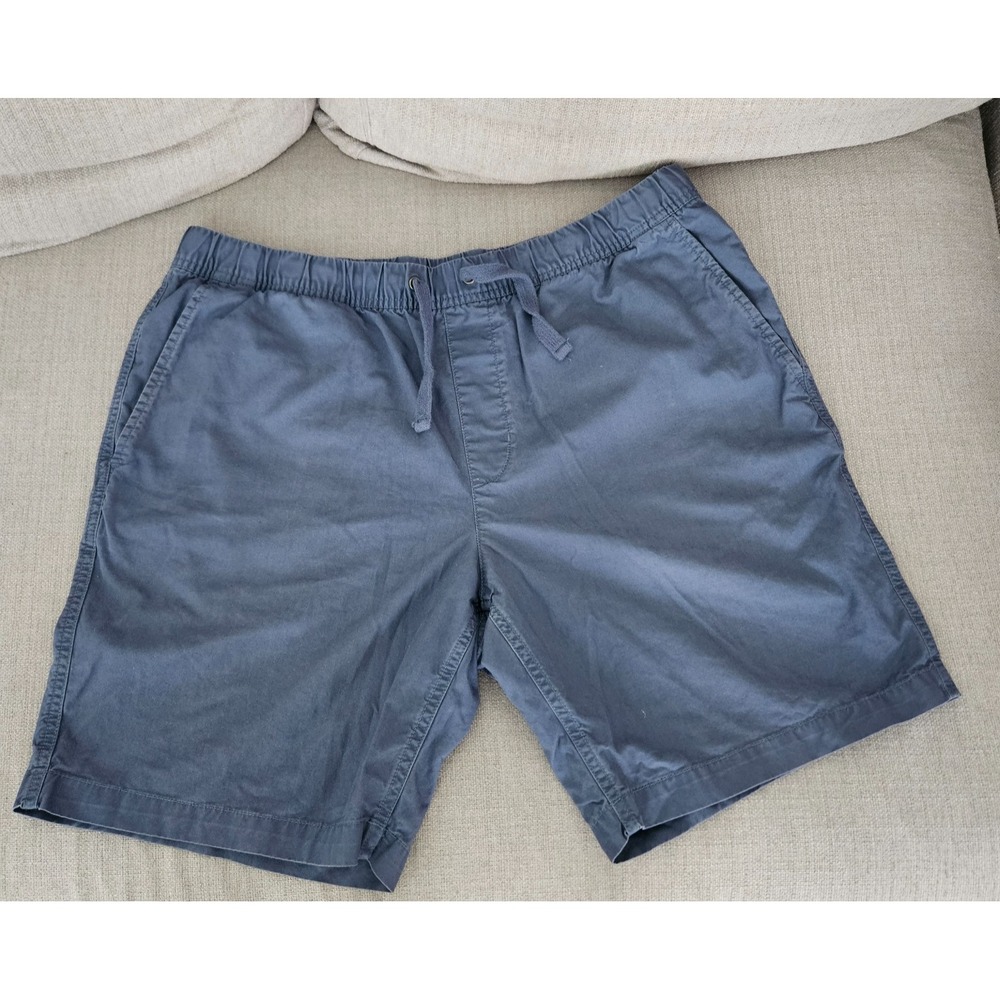 FREE ASSEMBLY Men's Blue Pull-On Cotton Shorts Sz. L ‎ Draw String